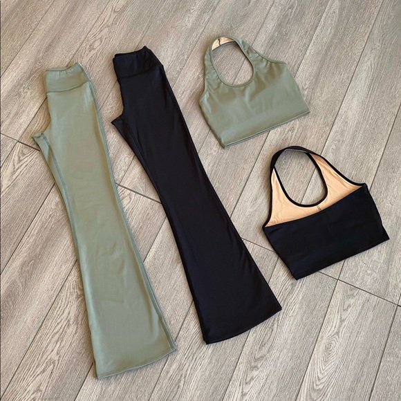 Sage Green Yoga Pants & Sports Bra Set - Picture 4 of 5